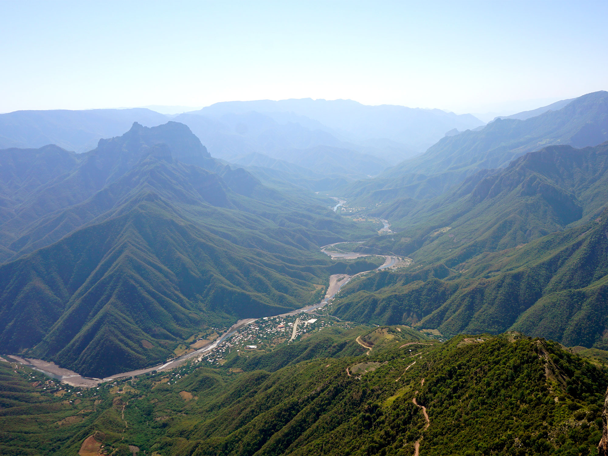 Overview of mountains near Naica, Mexico