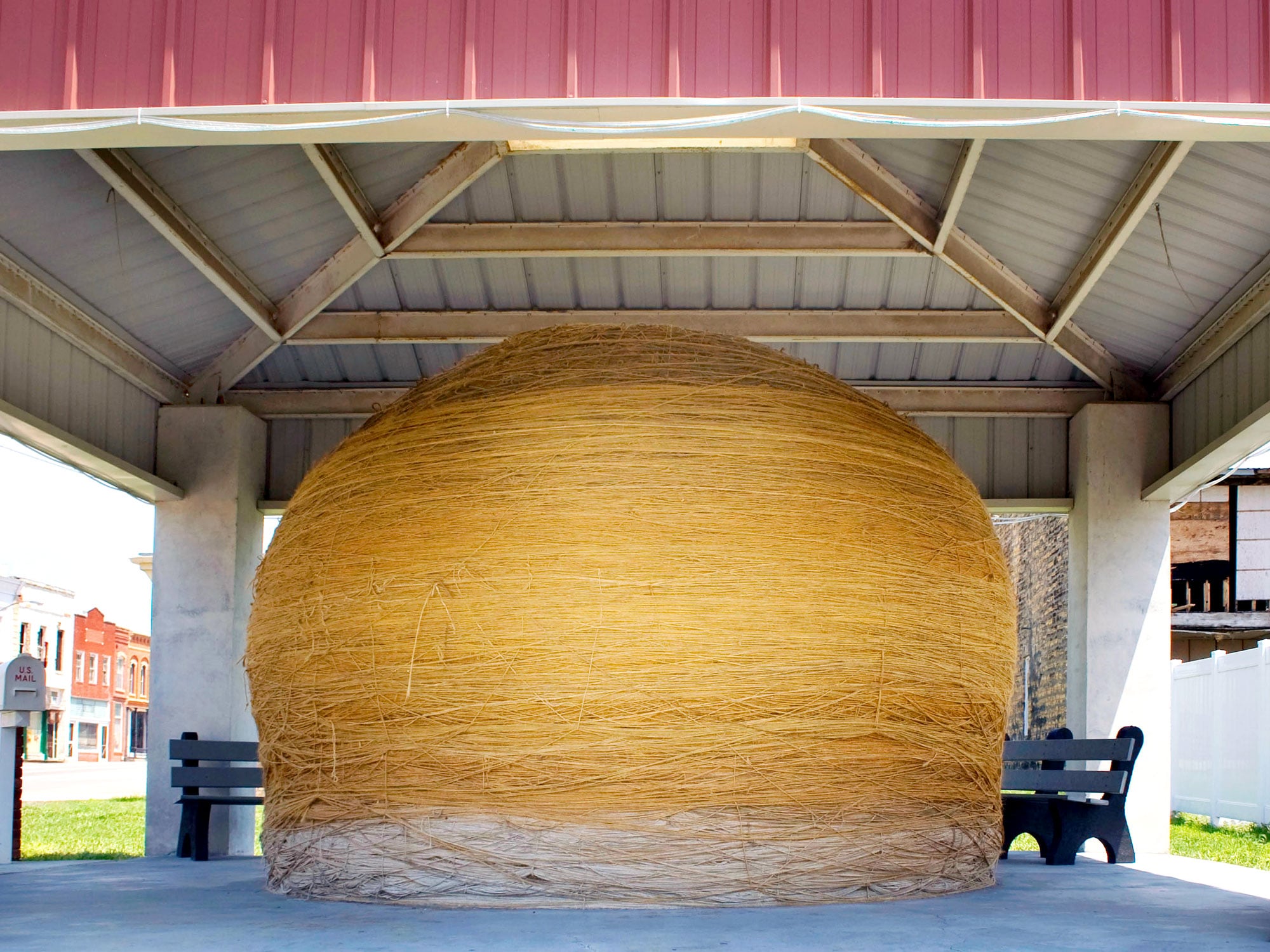 Image of the Largest Ball of Twine in Cawker, Kansas