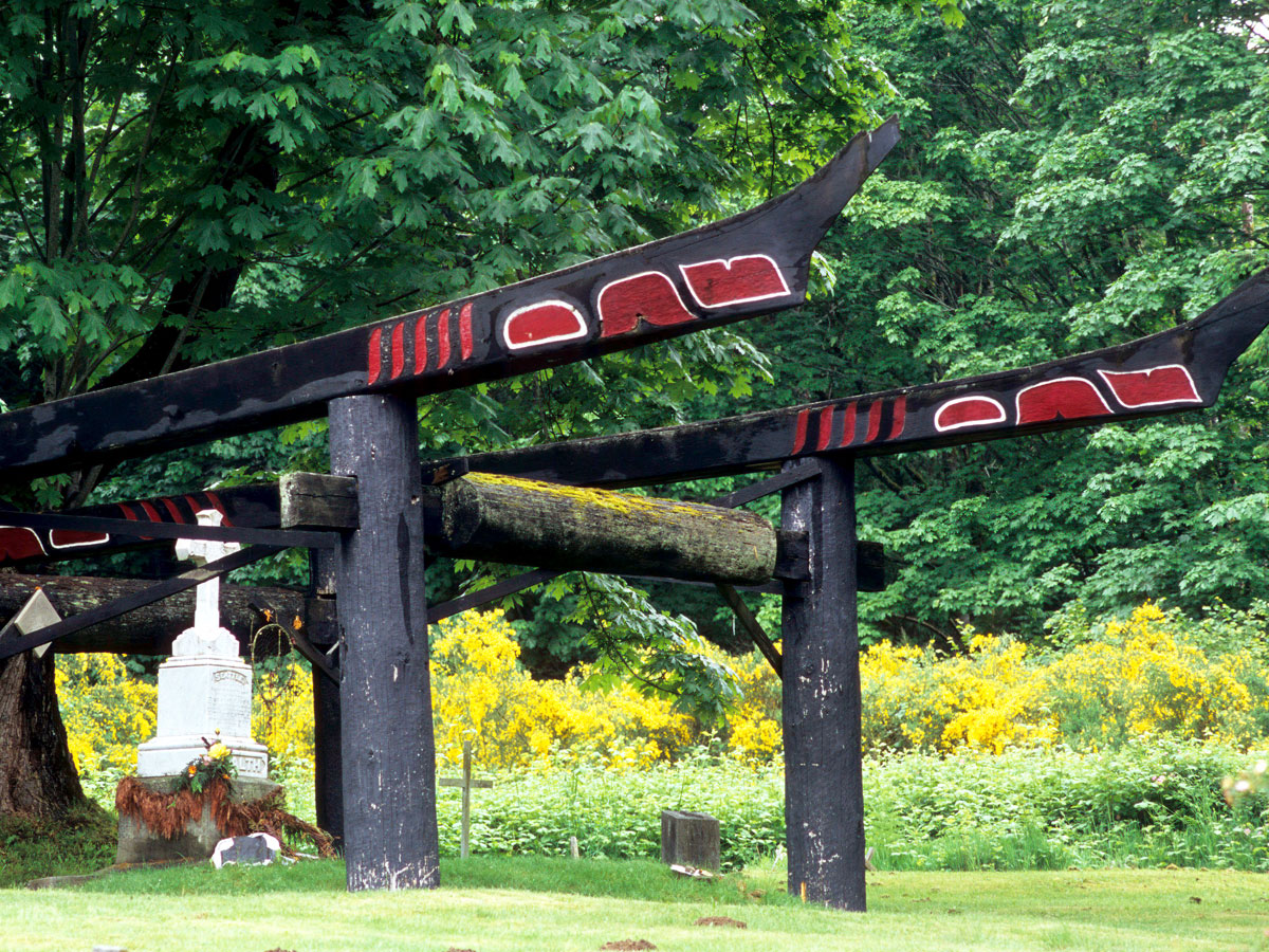 Burial site of Chief Seattle in Suquamish, Washington