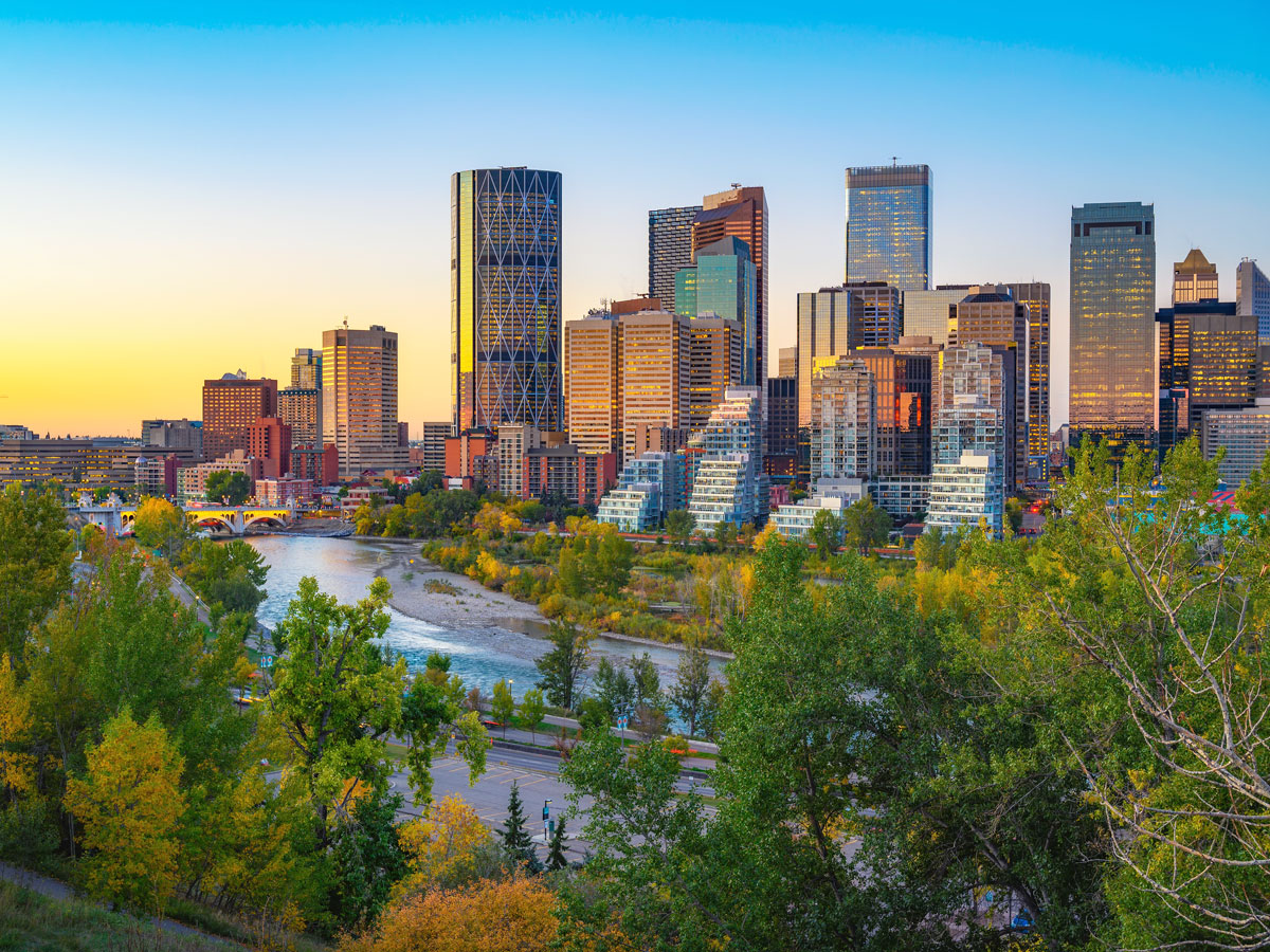 Skyline of Calgary, Alberta, Canada