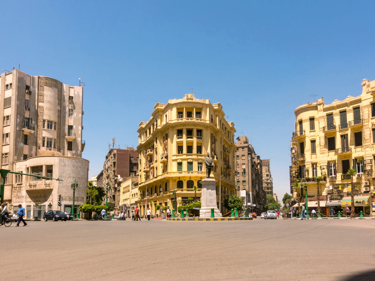 Talaat Harb Square in Cairo, Egypt