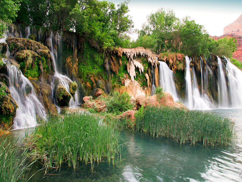 View of Havasu Falls in Arizona
