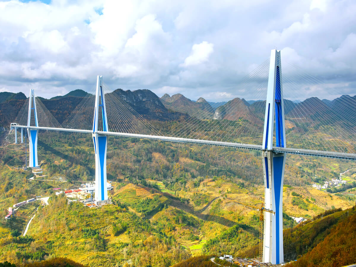 Overview of the Pintang Bridge in China