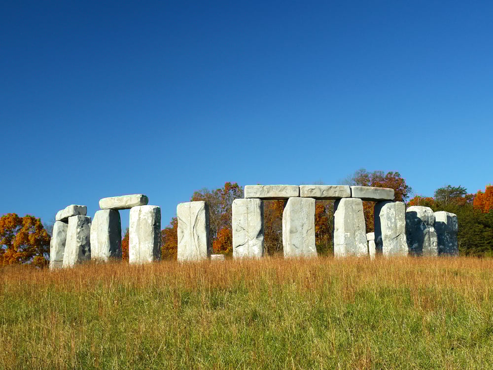 Foamhenge replica monument in Centreville, Virginia