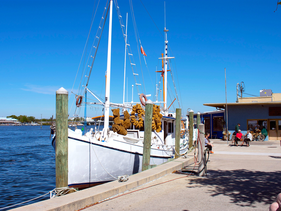 Image of the Tarpon Springs sponge docks in Tarpon Springs, Florida