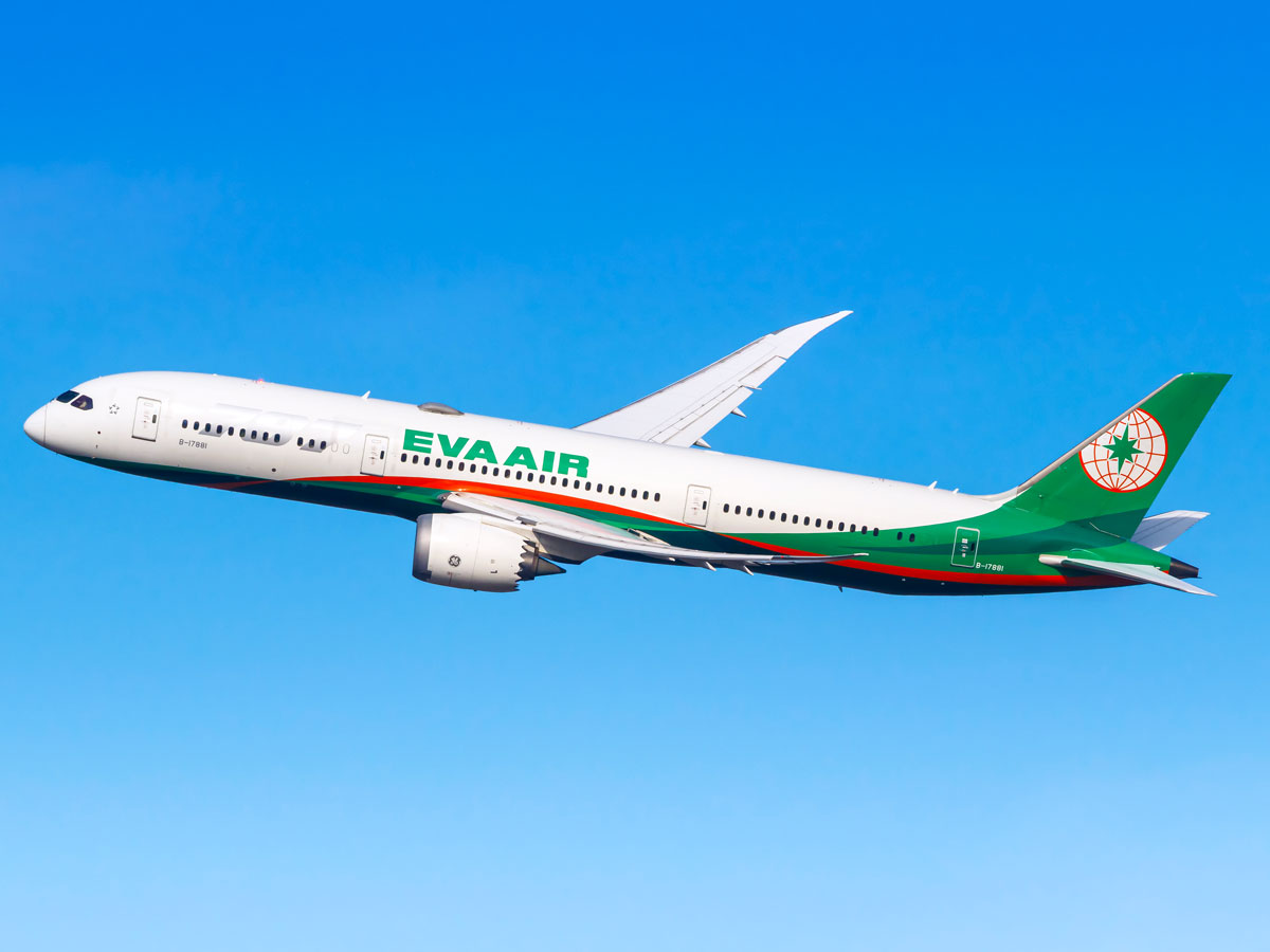 EVA Air Boeing 787 on departure