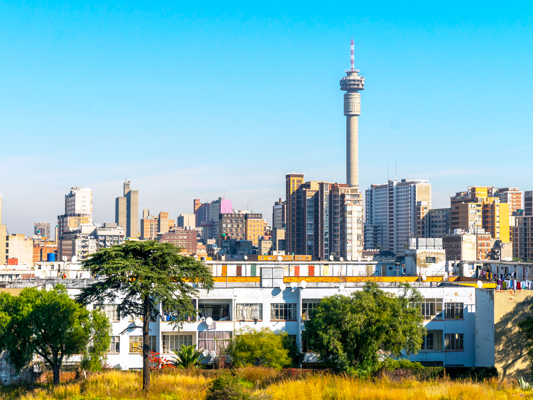Skyline of Johannesburg, South Africa