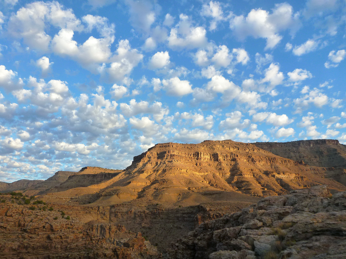 Sandstone mountains surrounding Utah's Desolation Canyon