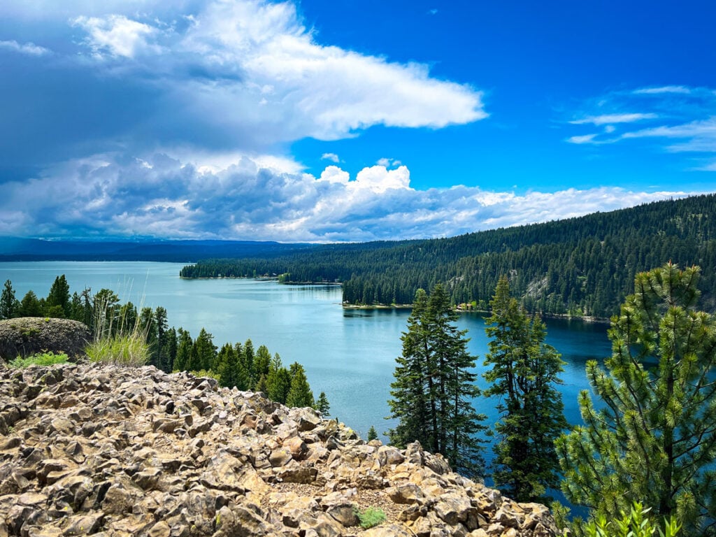 Viewpoint of Payette Lake in McCall, Idaho