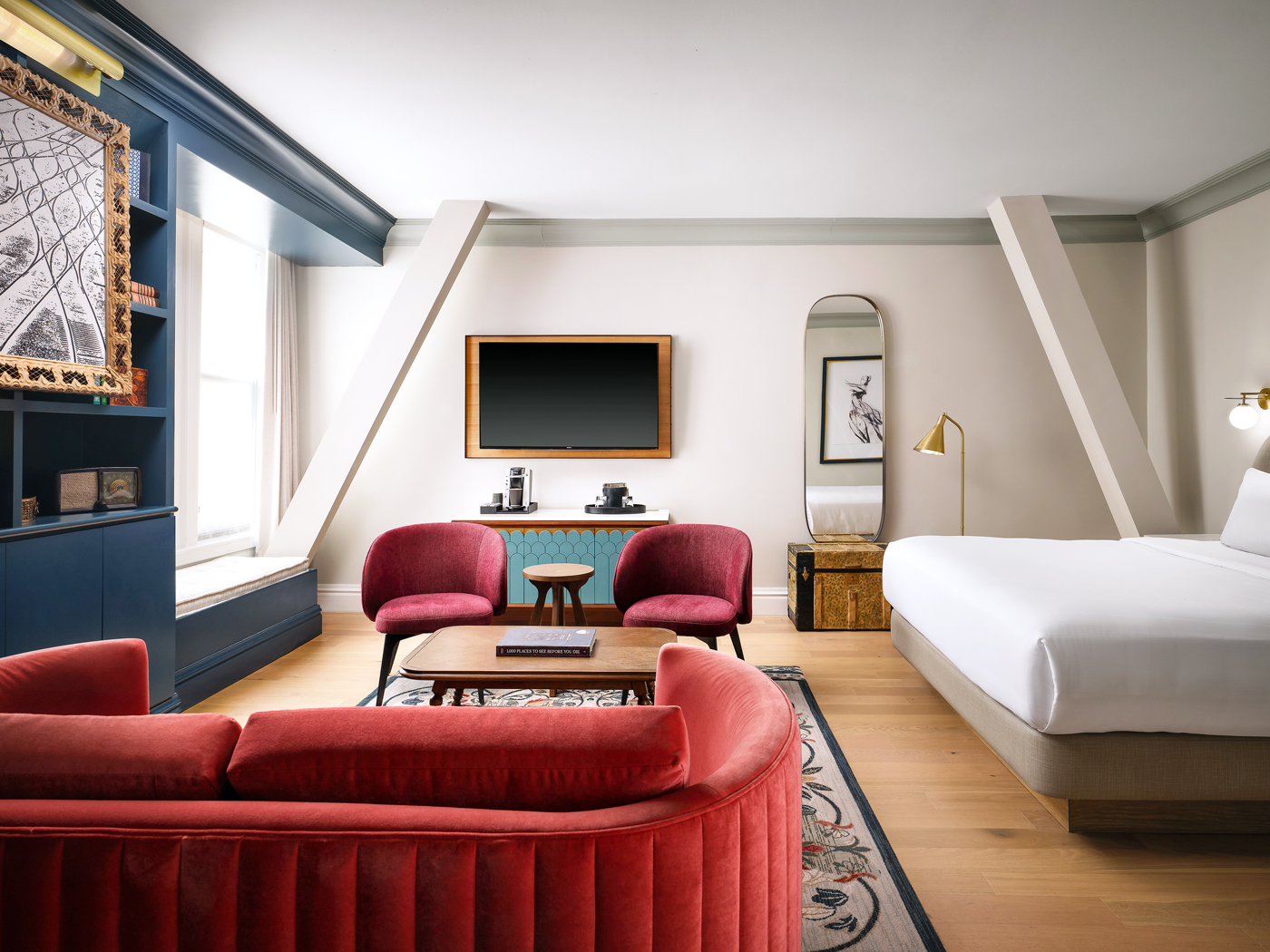 Interior of Room 711 at Union Station Hotel in Nashville, Tennessee