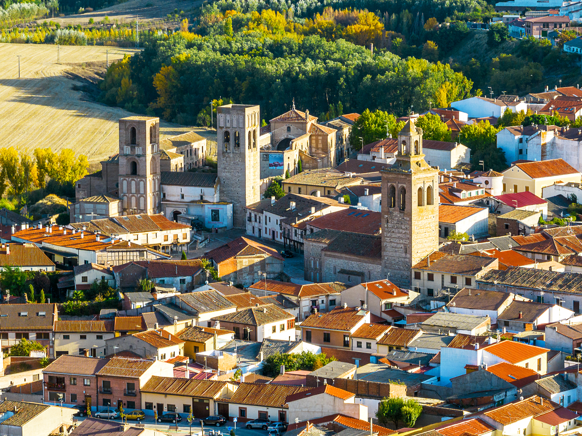 Aerial view of Ávila, Spain