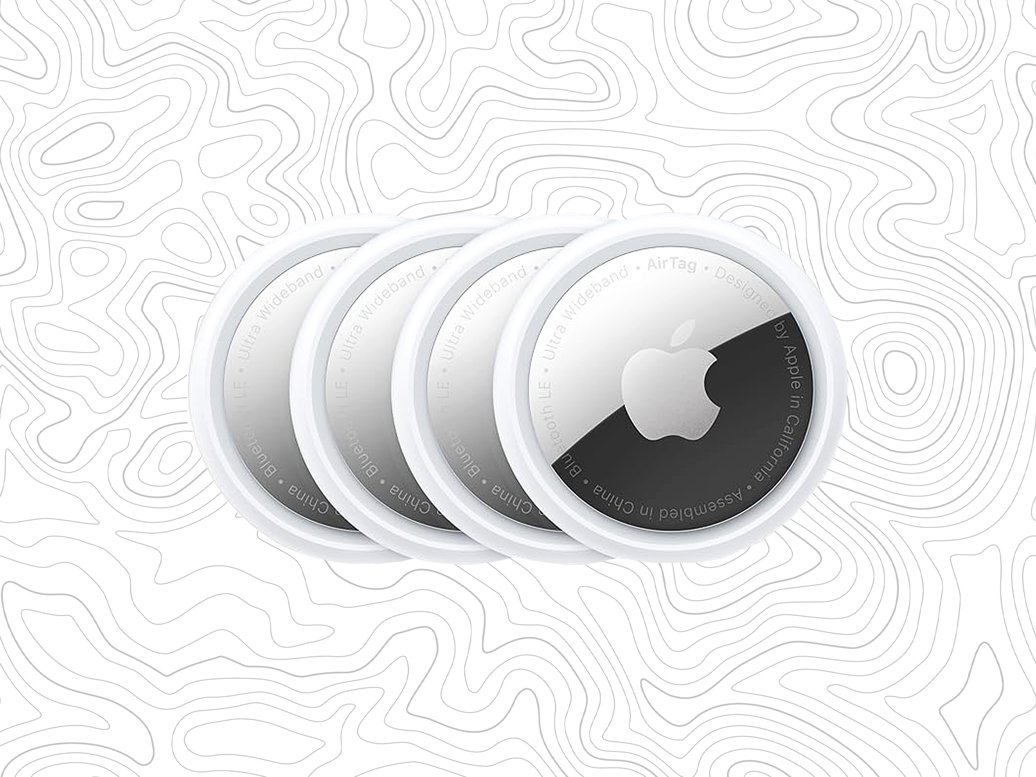 Product image of four Apple AirTags