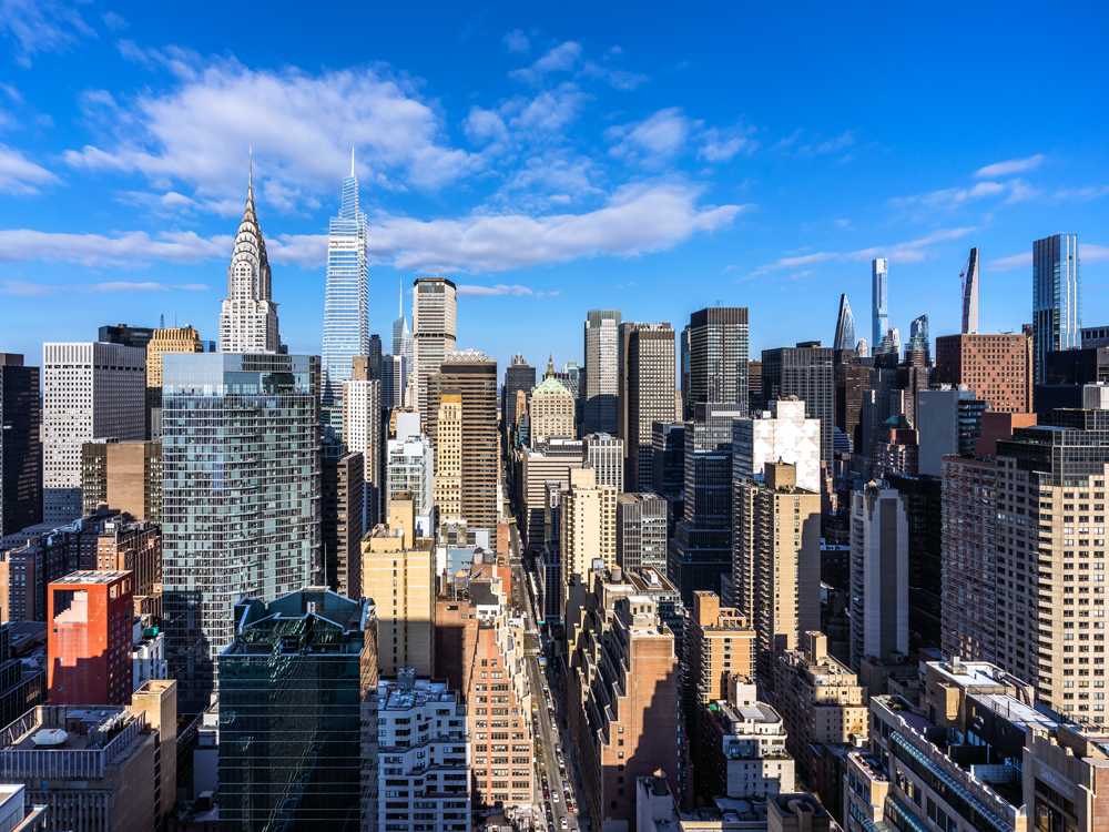 Skyline of Manhattan borough of New York City