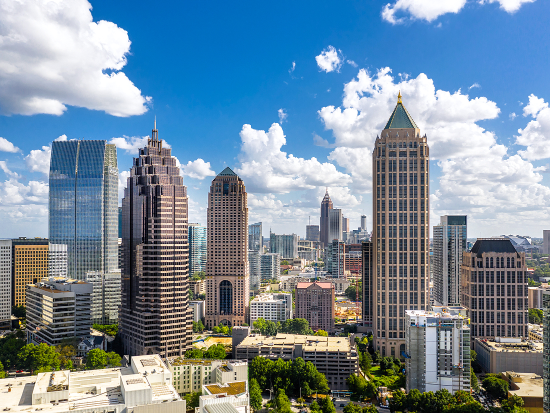 Downtown Atlanta, Georgia, seen from above