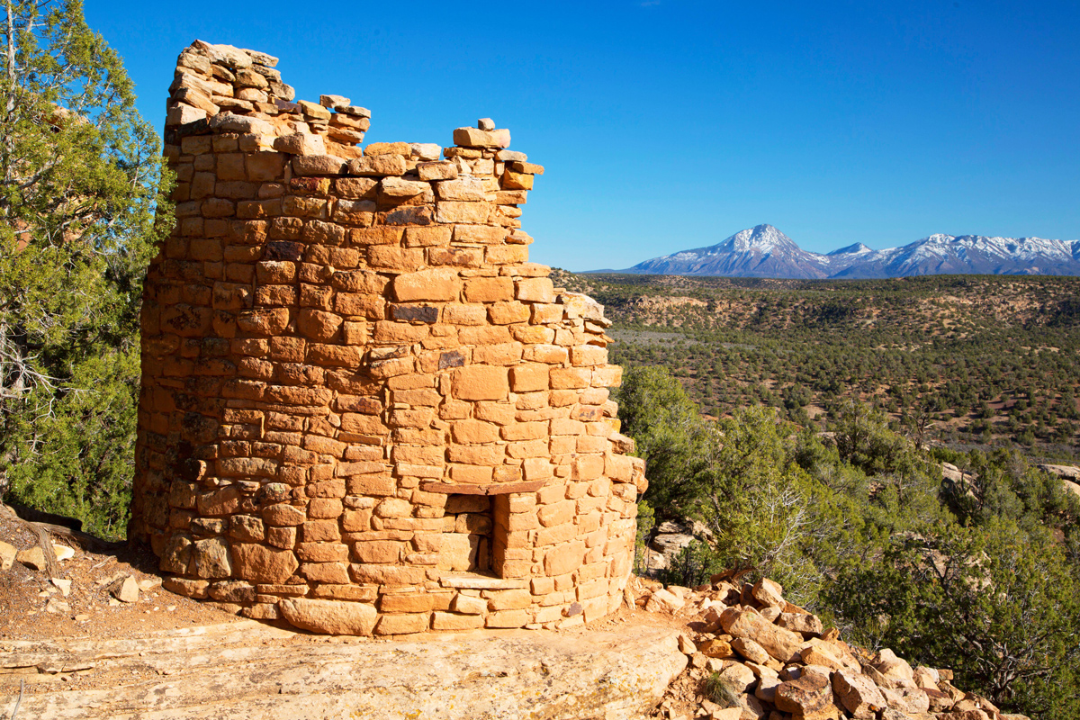 Ancient dwelling in Canyon of the Ancients National Monument, Colorado