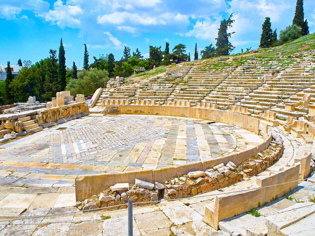 Theater of Dionysus in Athens, Greece