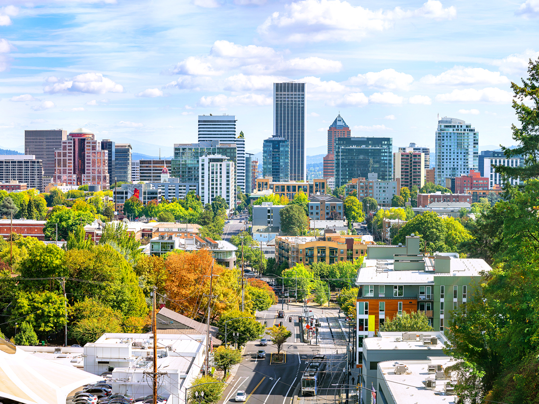 Cityscape of Portland, Oregon