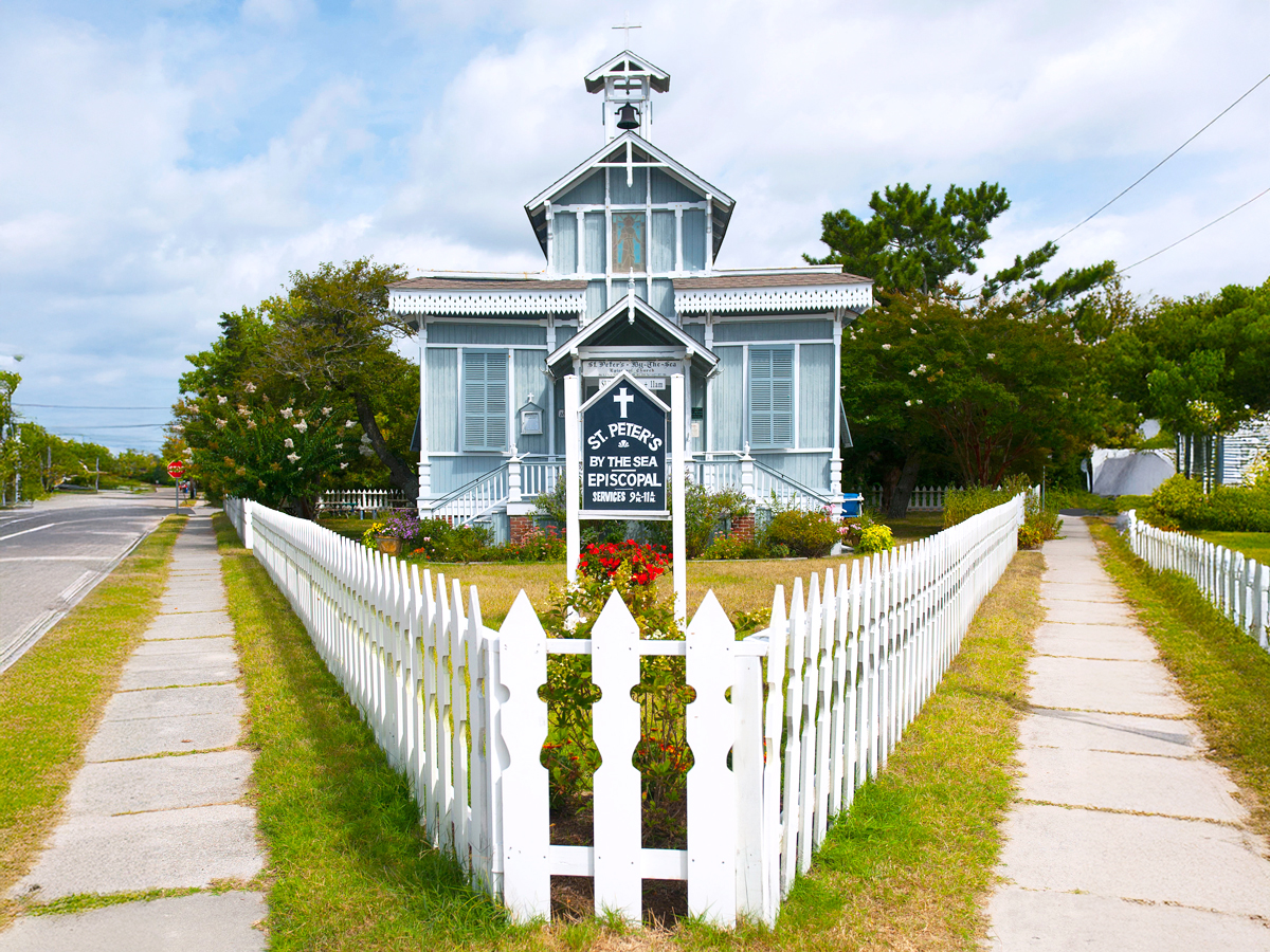 Exterior of St. Peter’s By-The-Sea Episcopal Church in Cape May, New Jersey