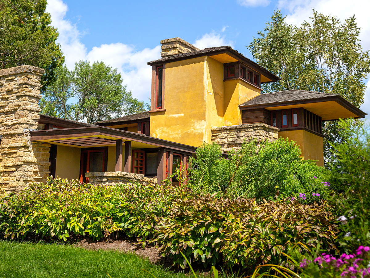 Frank Lloyd Wright's Taliesin house in Spring Green, Wisconsin