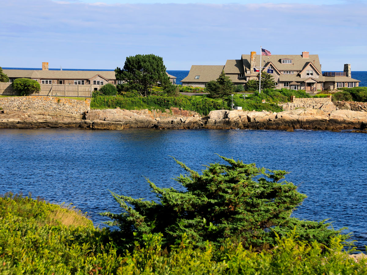 Walker's Point Estate seen across bay