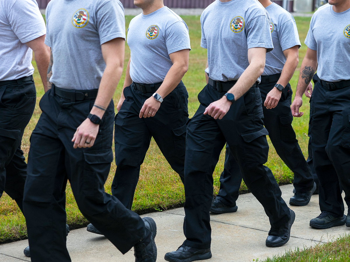 Federal air marshals at training center