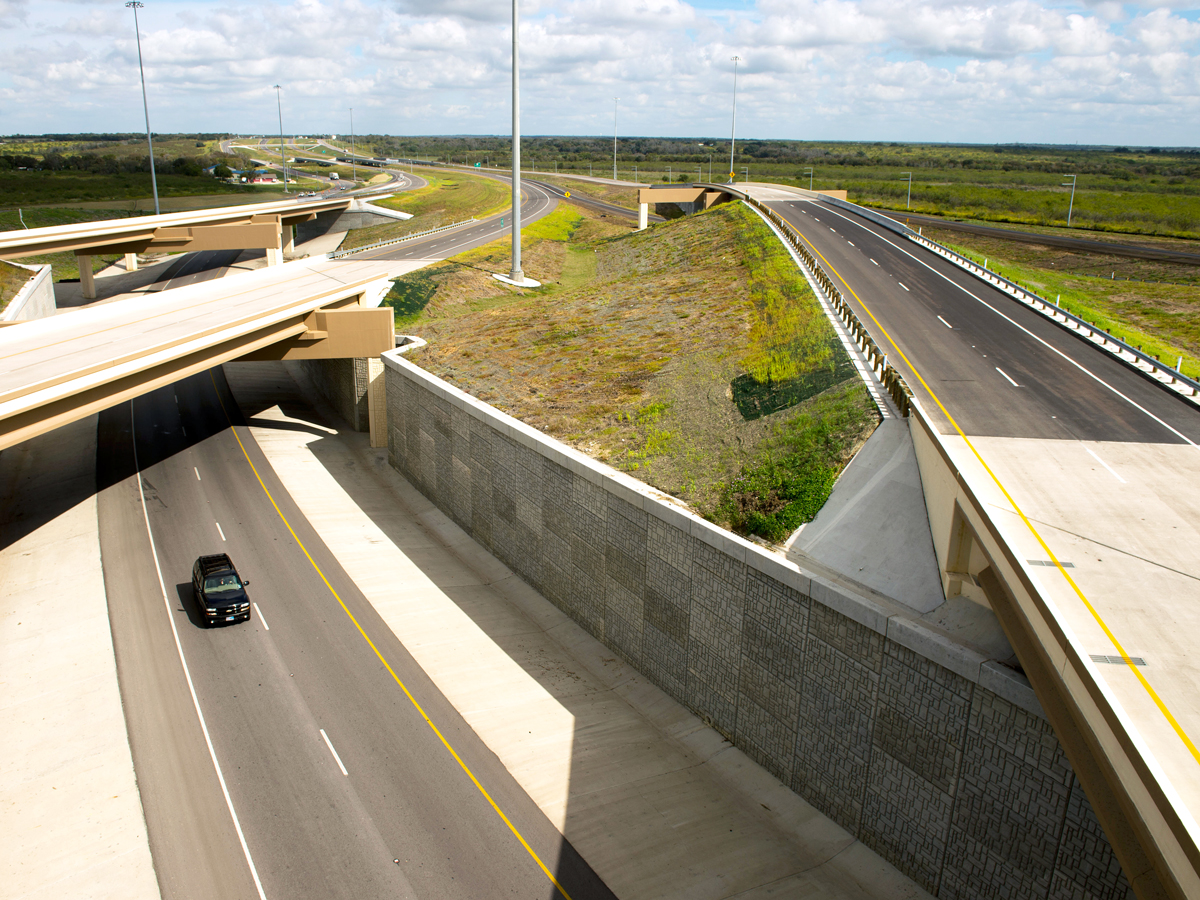 Overpass on Texas State Highway 130 near Austin