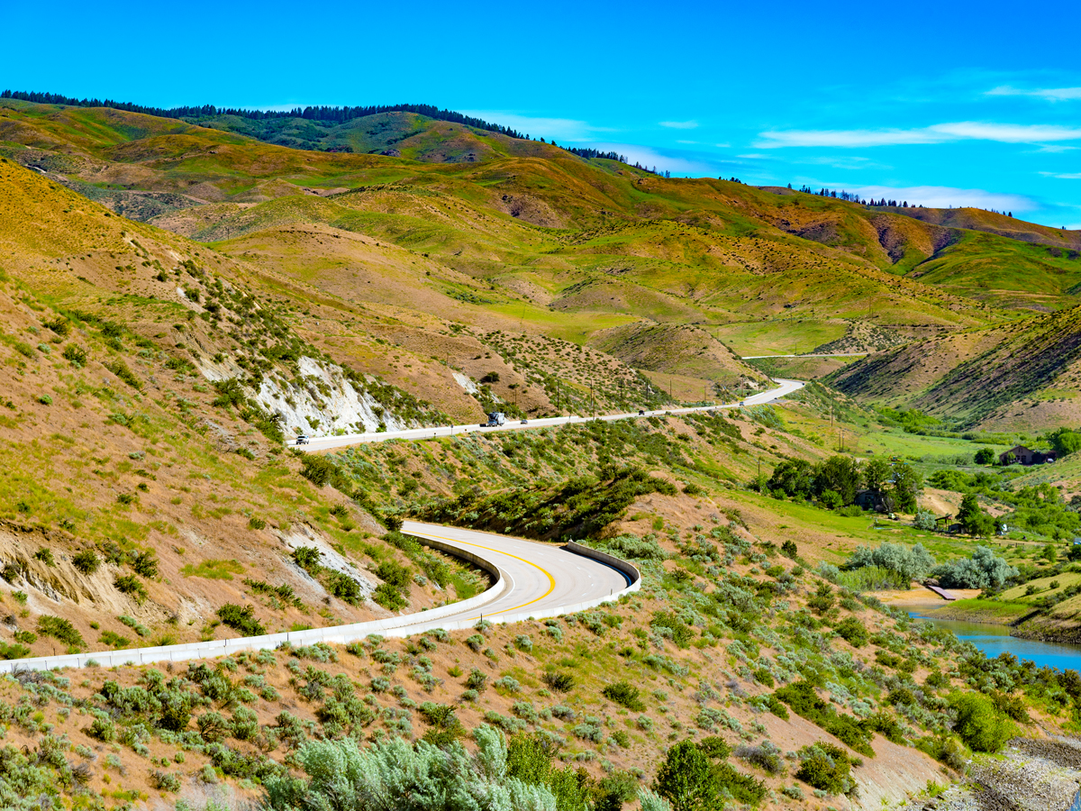 Ponderosa Pines Scenic Byway near Boise, Idaho
