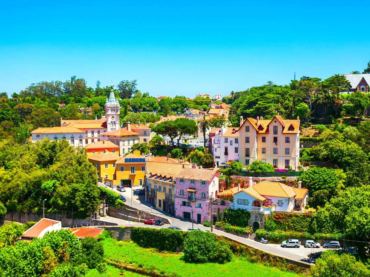 Aerial view of Sintra, Portugal