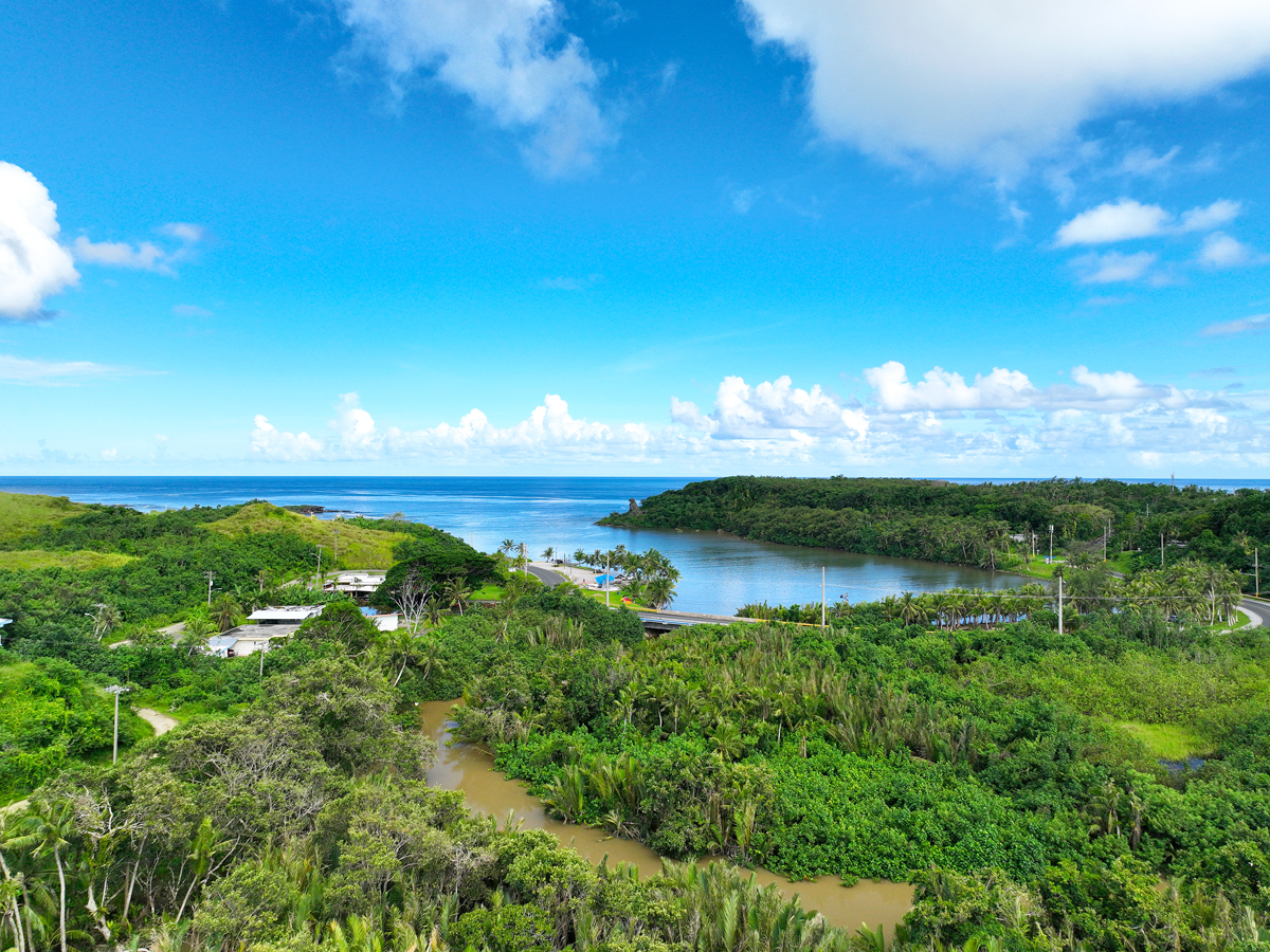 Overview of bay in Guam