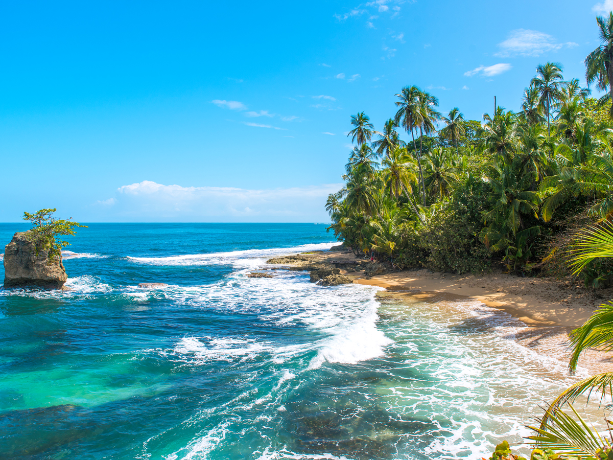 Tropical beach in Costa Rica