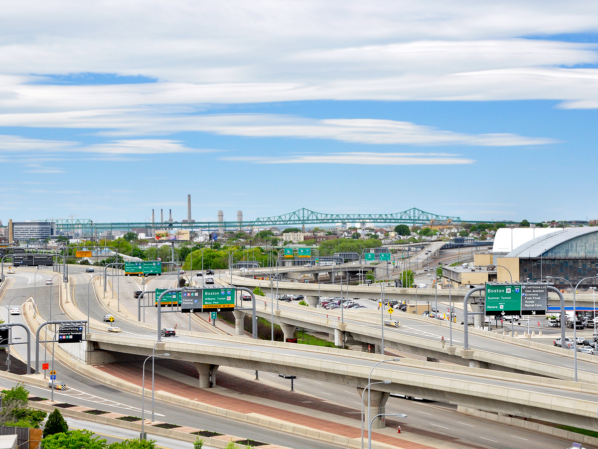 Interstate 95 in Boston, Massachusetts