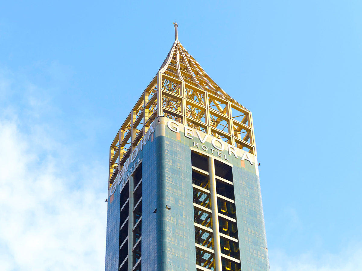 Top of Gevora Hotel in Dubai, UAE