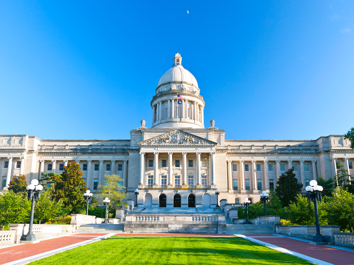 Dome-topped Kentucky State Capitol