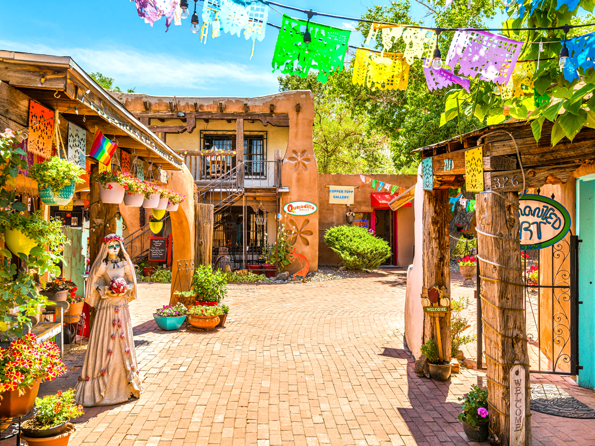Shops in Old Town Albuquerque, New Mexico