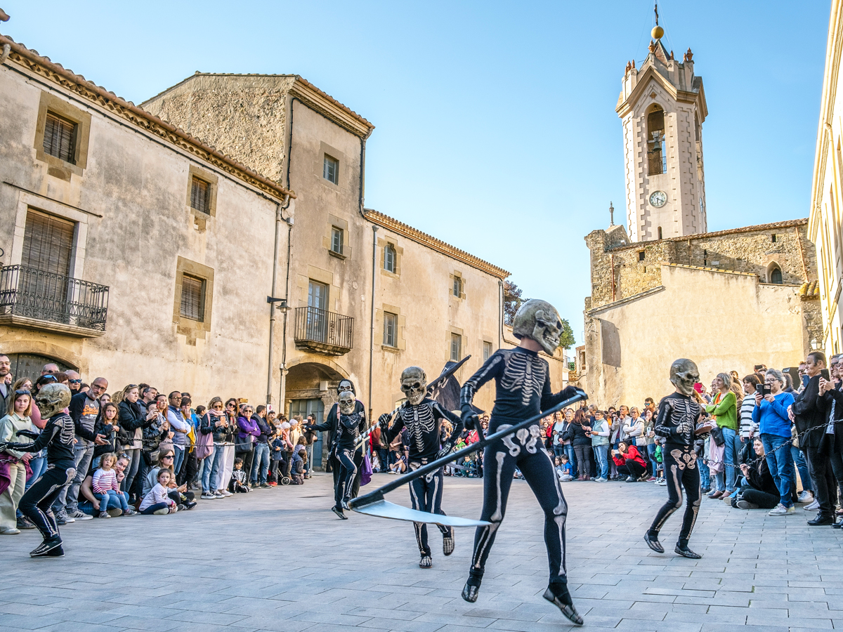 Dance of Death celebrations taking place in Spanish city square