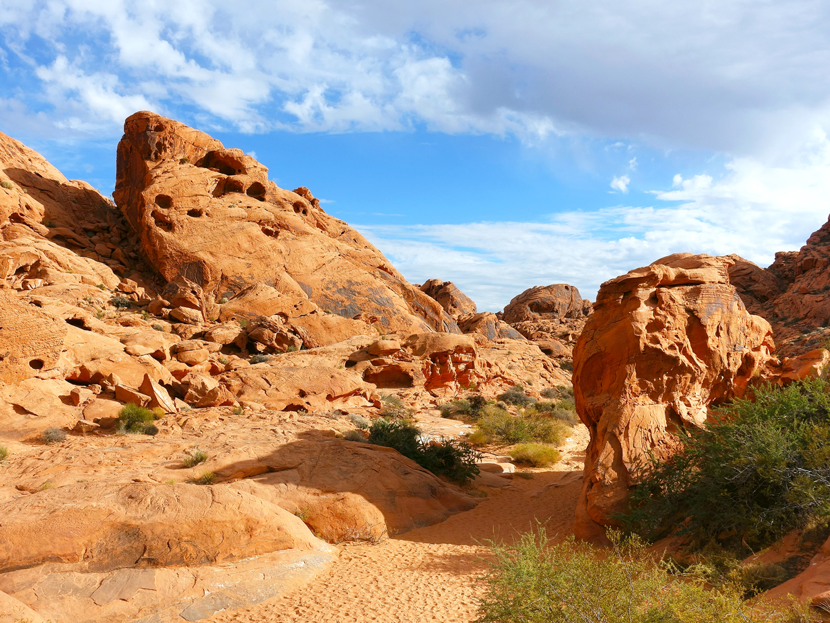Red rock formations in Valley of Fire State Park, Nevada
