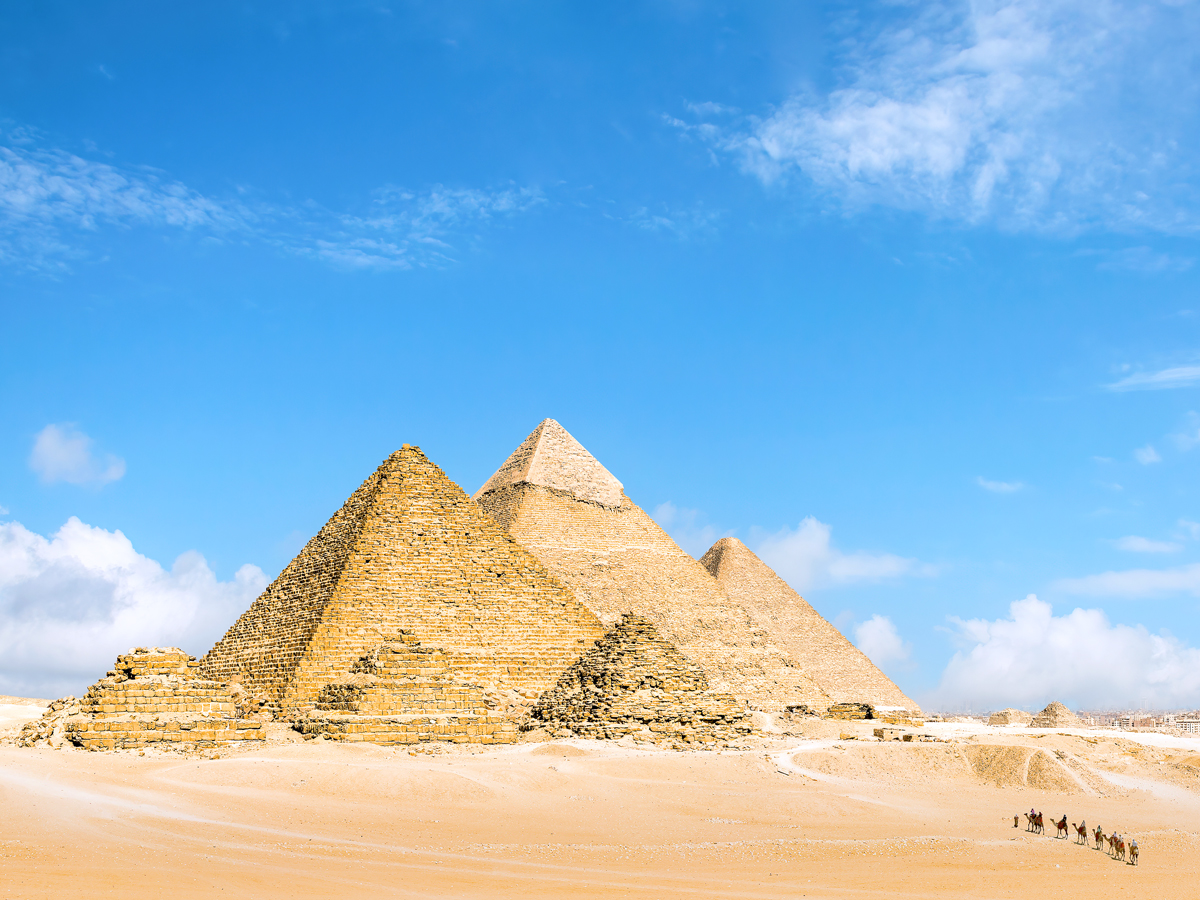 The pyramids of Giza, Egypt