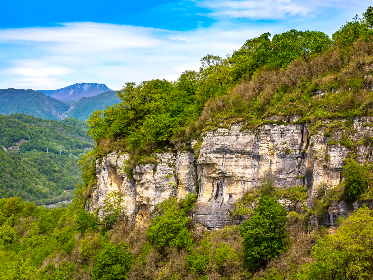 Forested valley in Russia