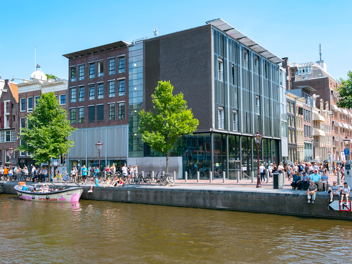 Anne Frank House and museum in Amsterdam, Netherlands