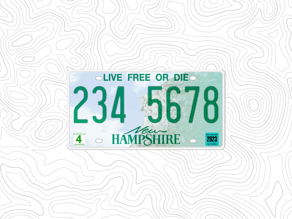 New Hampshire license plate