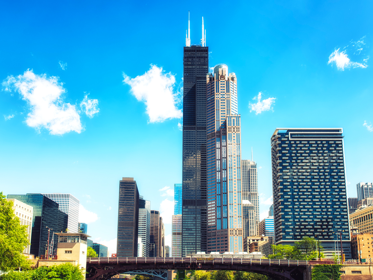 Willis Tower rising above the Chicago skyline