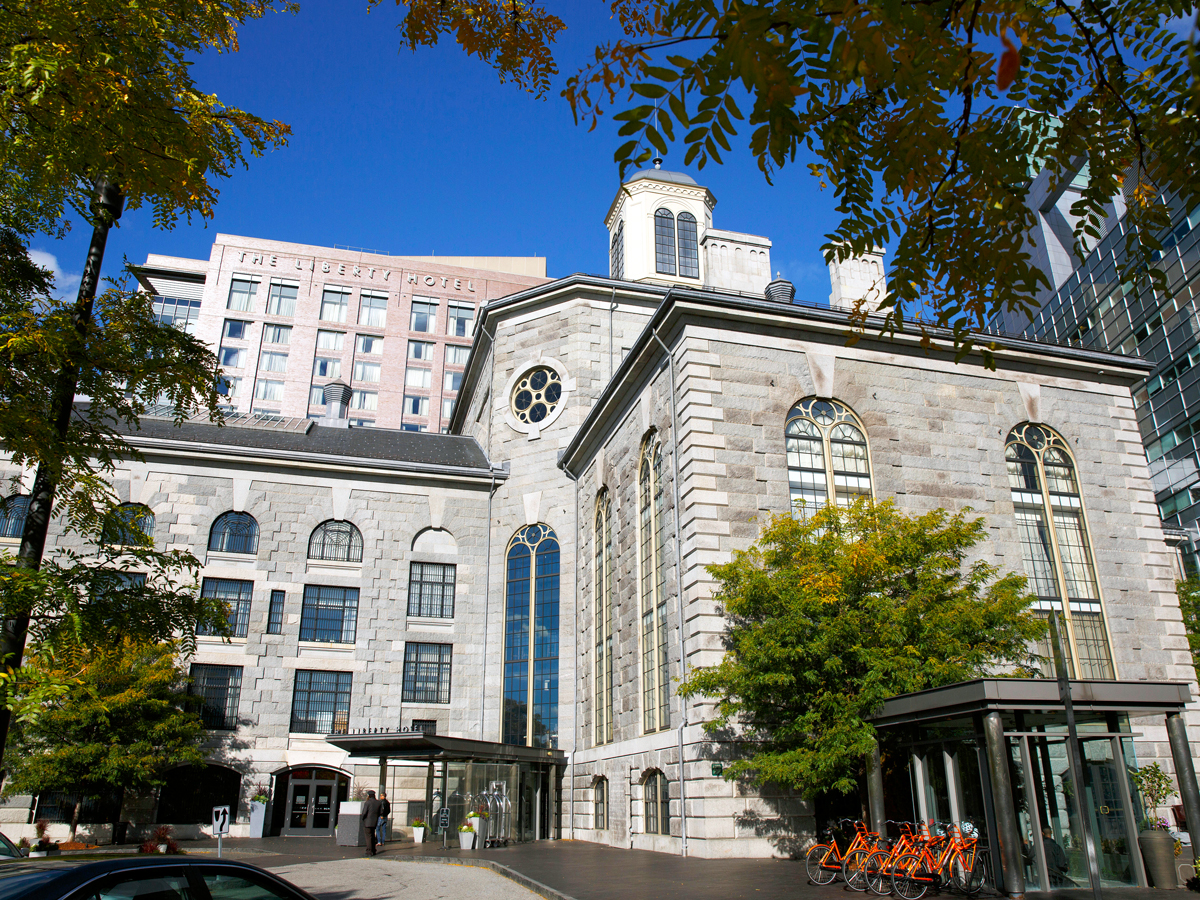 Exterior of the Liberty Hotel in Boston, Massachusetts