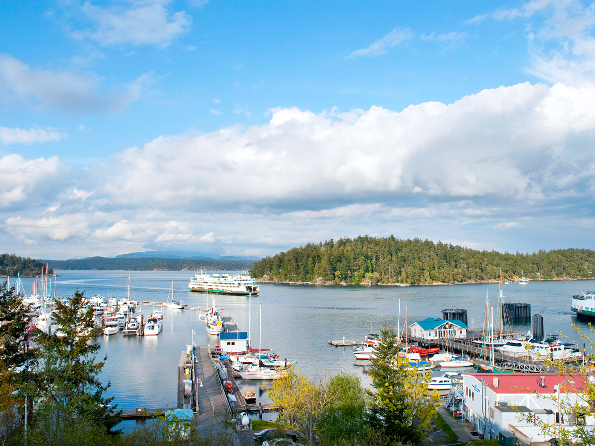 Friday Harbor in the San Juan Islands of Washington state