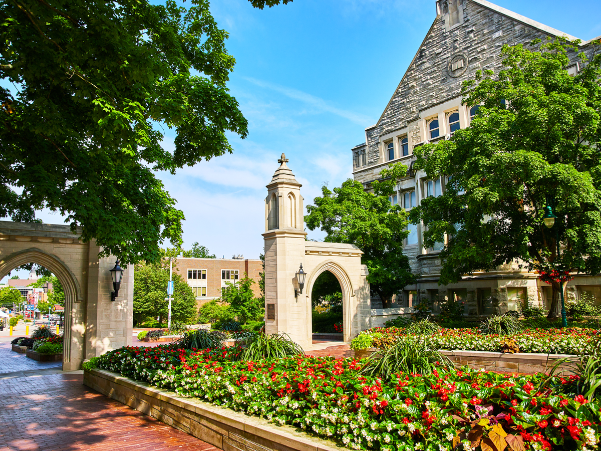 Indiana University campus in Bloomington