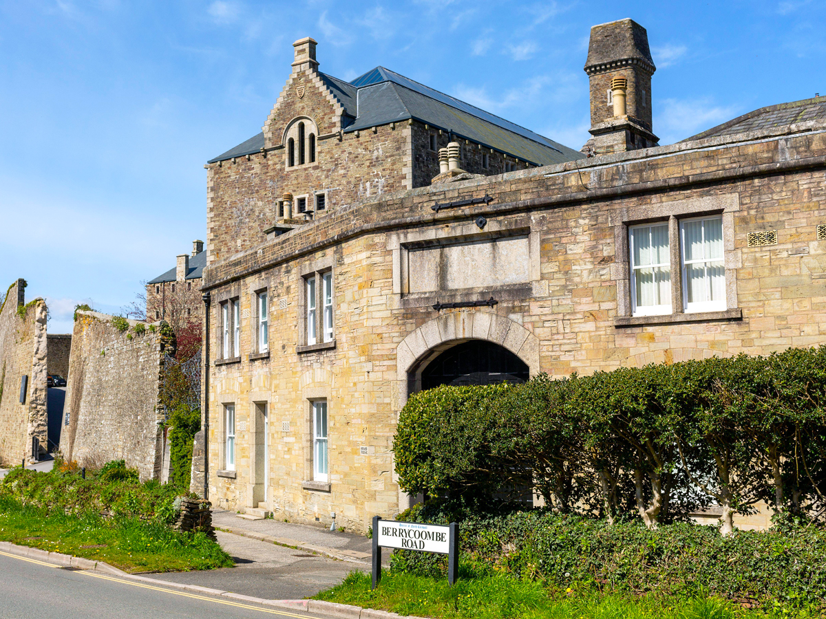 Exterior of the Bodmin Jail Hotel in Cornwall, England