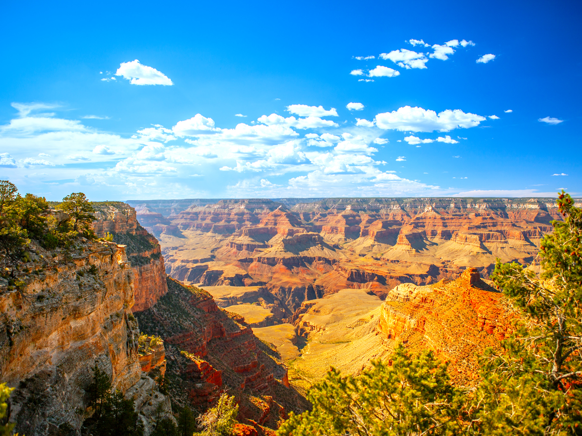 Overlook of the Grand Canyon in Arizona