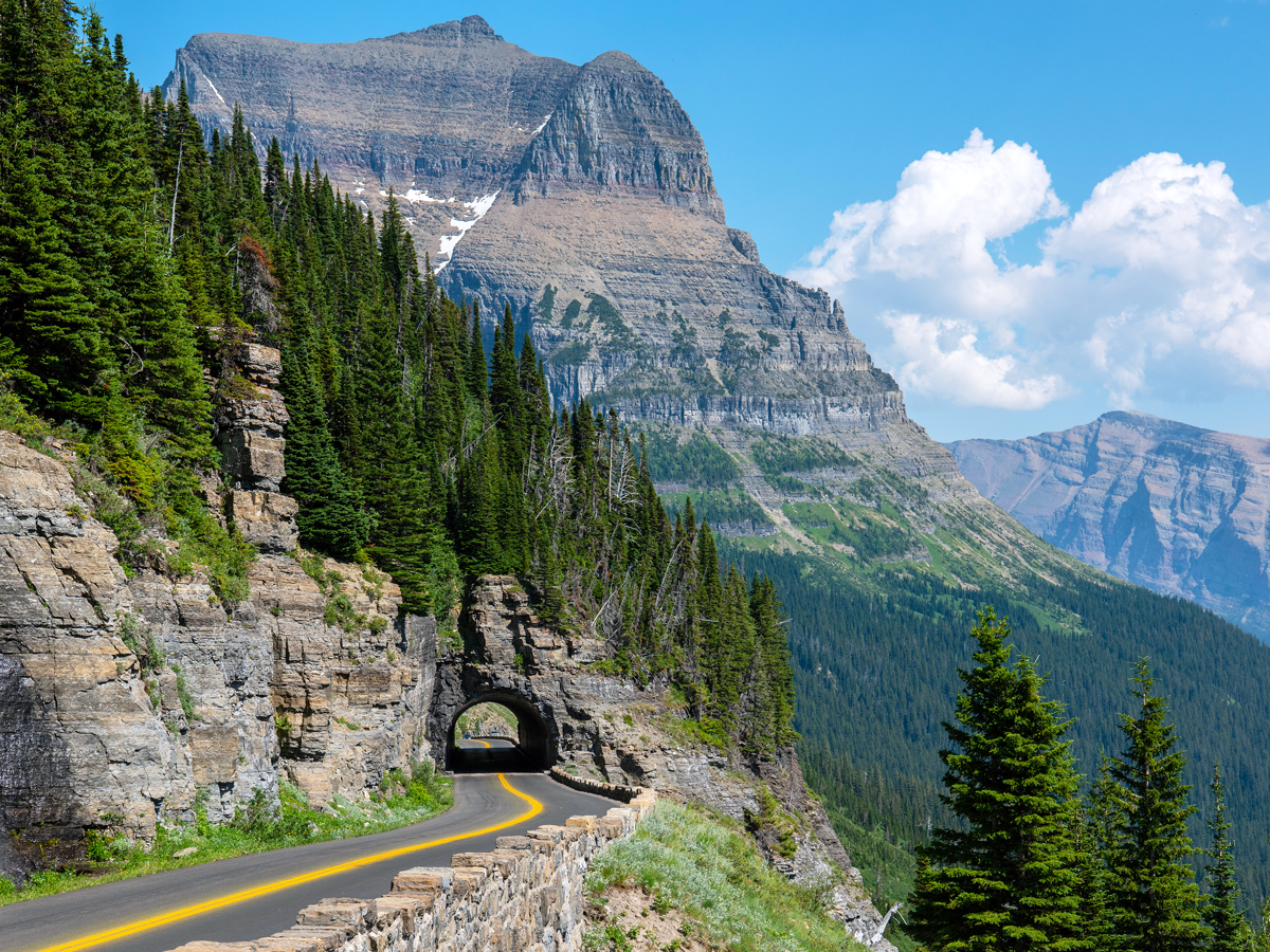 Going-to-the-Sun Road in Glacier National Park, Montana
