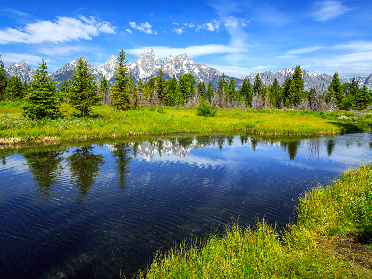 Grand Teton Range in Wyoming