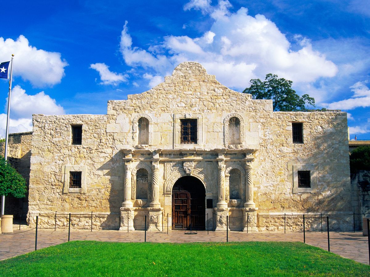 Exterior of the Alamo in San Antonio, Texas