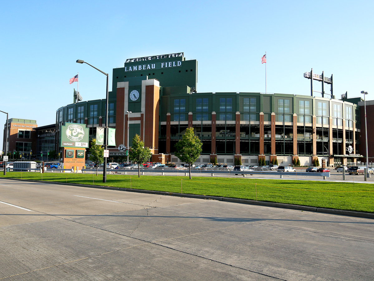 Lambeau Field in Green Bay, Wisconsin